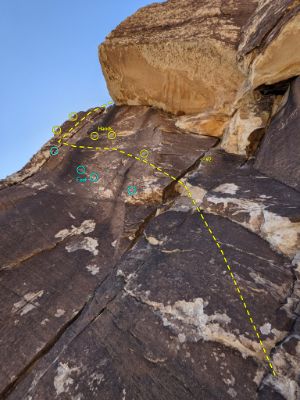 Topo of the traverse on P4